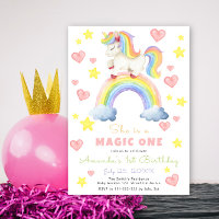 Unicorn Rainbow Magic One First Birday