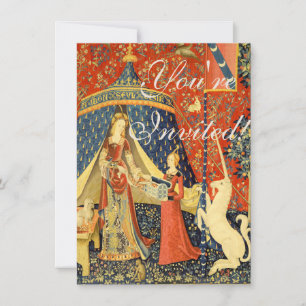 Convite Unicorn Tapestries Lady Legend Medieval