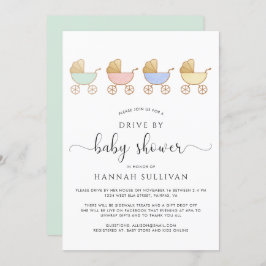 Convite Unidade de Desenho do Carruagem Retro Custa por Ch