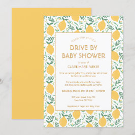 Convite Unidade De Folhagem De Limão Amarelo-Cinto Por Chá