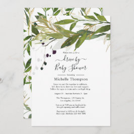 Convite Unidade de granulação em aquarelas por noz ou Chá