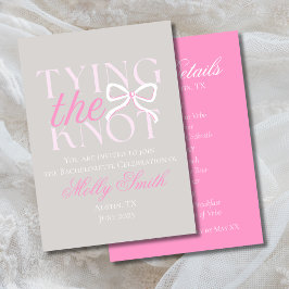 Convite Unindo o Nó Arco Rosa Itinerário de Despedida de S