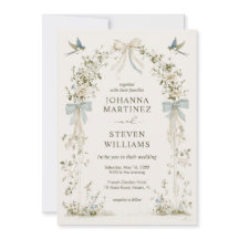 Union Time Beige Green Floral Birds Flower Wedding