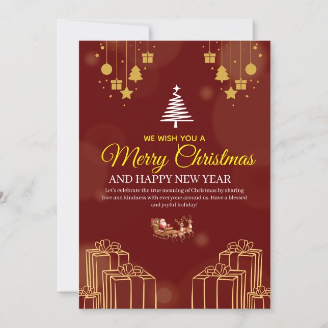 Convite Unique Christmas Invitation Designs – Creativity  (Frente)