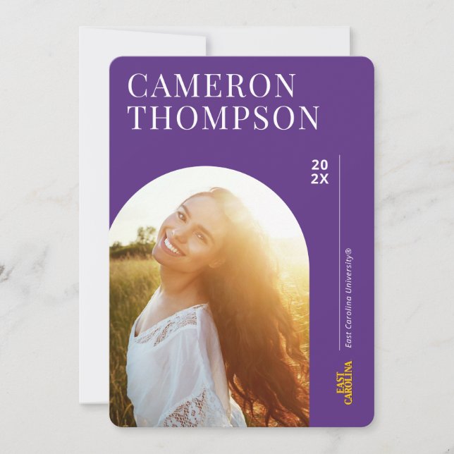 Convite Universidade da Carolina do Leste | Carolina do Le (Frente)