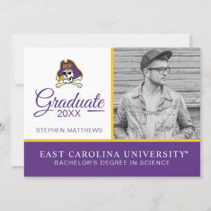 Convite Universidade da Carolina do Leste Piratas ECU
