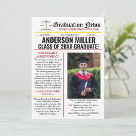 Convite Universidade de Jornais de Graduação de Advogado Ú