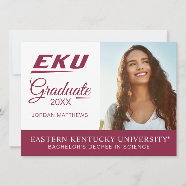 Convite Universidade de Kentucky Oriental | EKU (Frente)