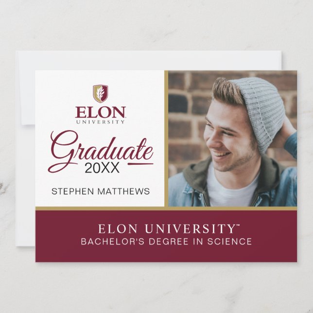 Convite Universidade Elon (Frente)