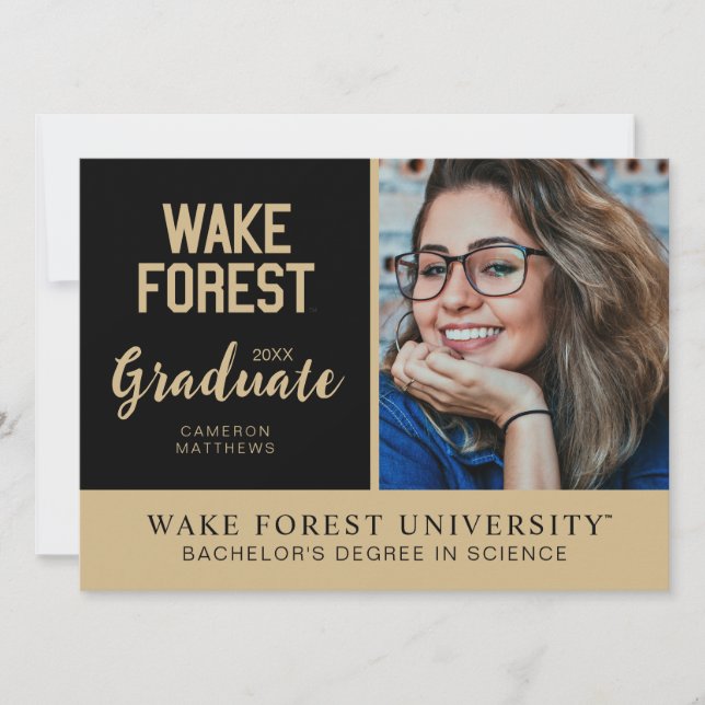 Convite Universidade Wake Forest | Wake Forest (Frente)
