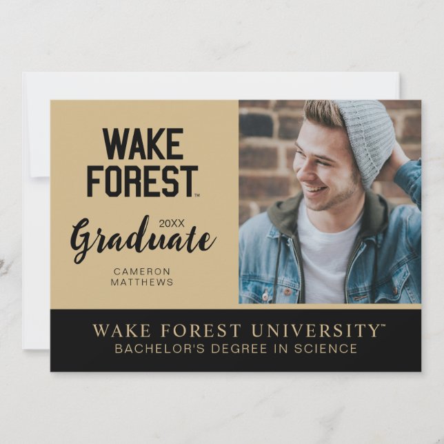 Convite Universidade Wake Forest | Wake Forest (Frente)