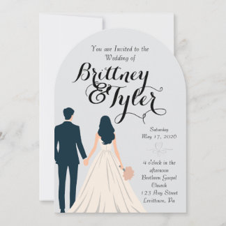 Convite Until Forever-Brittney Wedding Invitation