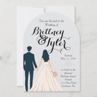 Convite Until Forever-Brittney Wedding Invitation