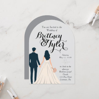 Convite Until Forever-Brittney Wedding Invitation