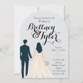 Convite Until Forever-Brittney Wedding Invitation