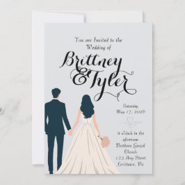 Convite Until Forever-Brittney Wedding Invitation