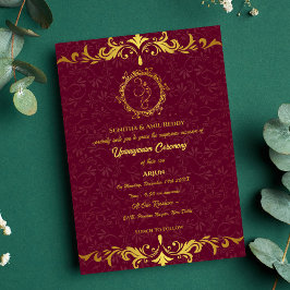 Convite Upanayanam t.c.p. Hindu Thread Janeu Ceremony