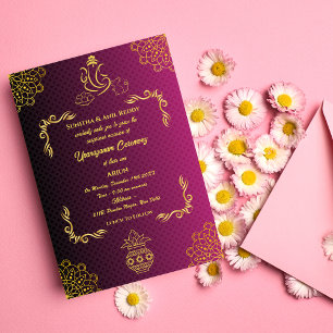 Convite Upanayanam t.c.p. Hindu Thread Janeu Ceremony