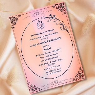 Convite Upanayanam t.c.p. Hindu Thread Janeu Ceremony