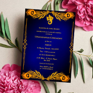 Convite Upanayanam t.c.p. Hindu Thread Janeu Ceremony