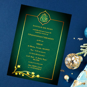 Convite Upanayanam t.c.p. Hindu Thread Janeu Ceremony