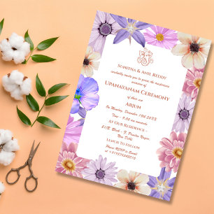 Convite Upanayanam t.c.p. Hindu Thread Janeu Ceremony