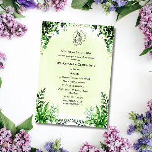 Convite Upanayanam t.c.p. Hindu Thread Janeu Ceremony