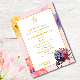 Convite Upanayanam t.c.p. Hindu Thread Janeu Ceremony