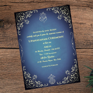 Convite Upanayanam t.c.p. Hindu Thread Janeu Ceremony