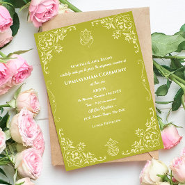 Convite Upanayanam t.c.p. Hindu Thread Janeu Ceremony