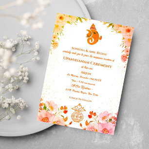 Convite Upanayanam t.c.p. Hindu Thread Janeu Ceremony