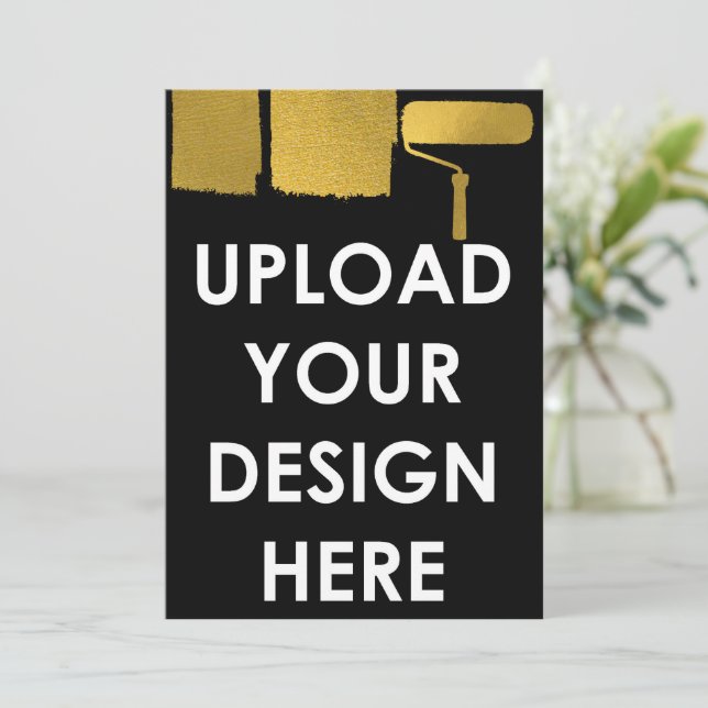 Convite Upload Custom 5x7" Blank Promotional Business (Em pé/Frente)