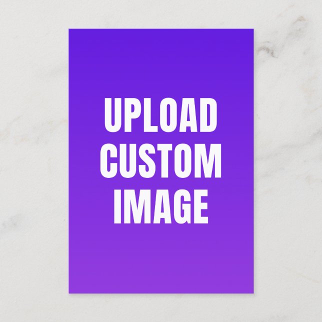 Convite Upload Custom Image - Add Your Own To Print On A (Frente)