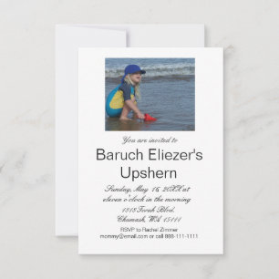 Convite Upshernish Upshern Upsherin Convites