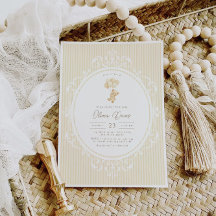 Ursinho de Balões Bege Churrasco de Bebê Vintage