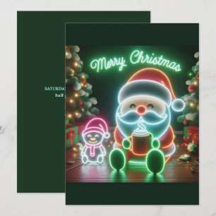 Convite Ursinho de Papais noeis Feliz de Natal