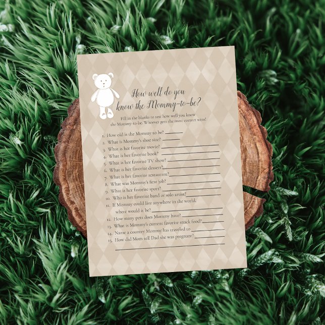 Convite Urso Branco Que Conhece O Melhor Jogo De Chá Da Ma (Criador carregado)