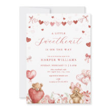 Urso de Amor de São Valentim Pequeno Querido Chuve
