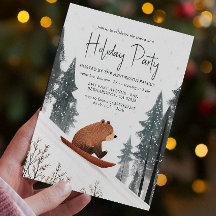 Urso De Teddy Na Festa De Feriado De Neve