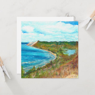 Convite Urso Dormente Duna Lakeshore Michigan Beach