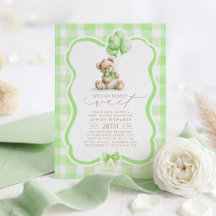 Urso Elegante Xadrez Verde Salvia Churrasco de Beb