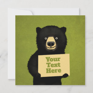 Convite Urso Grizzly