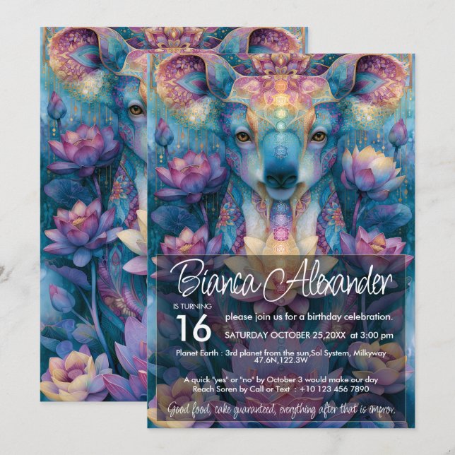 Convite Urso Koala | Design de Amante de Animais Coloridos (Frente/Verso)