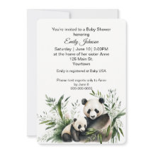 Urso Panda Com Filhote