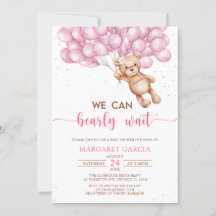 Urso Rosa com Chá de fraldas de Urso de Teddy com 