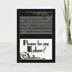 Convite Usher V.I.P. Wedding Party Invitation Card