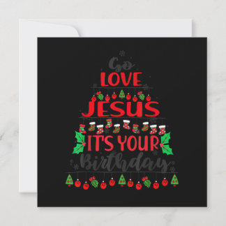 Convite Vá Jesus É Seu Aniversário Enfeite de árvore de Na