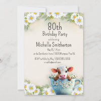 Vaca Daisy Cobriu a 80 da Taça de Chá Aniversário