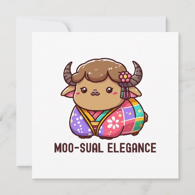 Convite Vaca em Elegância nas Terras Altas (Verso)