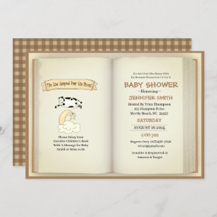 Convite Vaca Pulada Sobre O Chá de fraldas Nutricional Da 